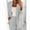 Grey, variant on TIANZEN Womens Elegant Solid Color Suit Long Sleeve Cardigan Pockets Top Elastic Straight Leg Pants Suit Set Champagne Romper Fall Outfits Juniors Pants Suit plus Size