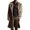 Brown, variant on Youmylove Outwear Jacket FurThick Solid Color Outdoor Men Stylish Classic Outwear