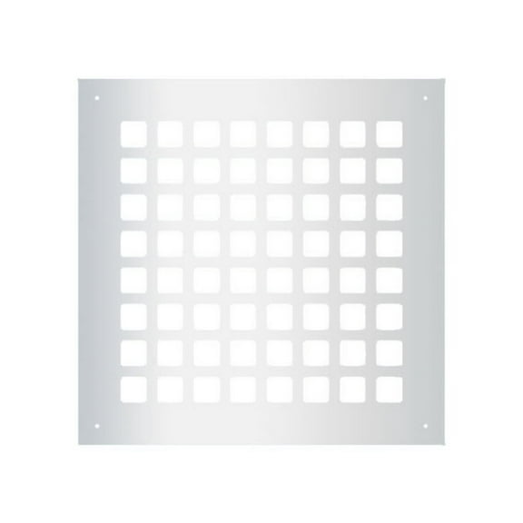 Reggio Registers G1010-Sh Grid Series 8" X 8" Grille - Silver