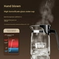 thumbnail image 2 of Heat-Resistant Glass Tea Maker with Built-In Filter for Tea & Water Separation, 400-900ml Capacity (Model K-203, 600mL Option) – Versatile Home/Office Teapot & Cup, Elegant Design for Daily Use or, 2 of 6