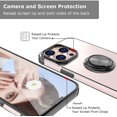 thumbnail image 3 of Compatible with iPhone 13 Pro Max Case, Ultra Slim Soft TPU Cover Built-in Rotatable Ring Kickstand Fit Magnetic Car Mount for iPhone 13 Pro Max 6.7 inch, Black, 3 of 8