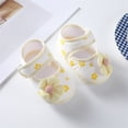 thumbnail image 6 of LNMQLPDBS Baby Girl Shoes Newborn Mary Jane Flats with Flower Soft Sole Non-Slip Crib Shoes Infant Toddler First Walkers Princess Dress Shoes, 6 of 8