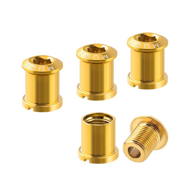 Soidarity Tornillo de aleación para bicicletas de 4 piezas, tornillos universales para fijación de bicicletas, tornillos de rueda de cadena, piezas de Ciclismo Tipo 15 Soidarity OD025072-15