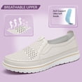 thumbnail image 4 of Women's Slip on Mocassin Casual Comfortable Work Nurse Flat Shoes Beige 8.5, 4 of 9