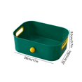 thumbnail image 3 of Gnmfd Stackable Desk Storage Bins with Handles, Three-Color Organizer Baskets for Office Bedroom Classroom Pantry Bathroom Closet Tabletop, Foldable Space-Saving Storage Solution, 3 of 6