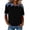 Black, variant on Women's Denim Patchwork Lapel Collar T-Shirt, Short Sleeve Casual Pullover Top, Soft Loose Fit Streetwear Shirt for Daily Wear and Casual Summer Outfits Beige L