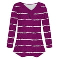 thumbnail image 4 of Gnshining Oversized Shirts for Women Long Sleeve V Neck Casual Sweatshirt Fall Fashion Soft Daily Pullover with Button, 4 of 4