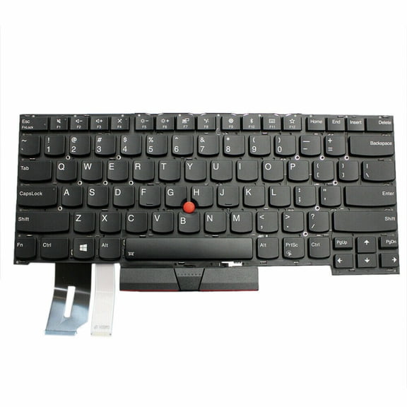 New US Black English Backlit Laptop Keyboard (Without palmrest) for Lenovo Thinkpad P1 Gen 1 (Type 20MD, 20ME) P1 Gen 2 (Type 20QT, 20QU) Light Backlight