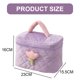 thumbnail image 2 of Lindo bolso de maquillaje floral, bolso grande de pana para maquillaje para mujeres, bolsos de cosméticos de viaje, 2 of 5