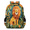 Blue, variant on Boho Rainbows Travel Backpack for Adults, Multi-Functional Casual Daypack with Adjustable Shoulder Straps, Suns Clouds Laptop Bag for Work Outdoor