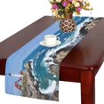 thumbnail image 2 of MYPOP Lighthouse Ocean Table Runner Home Decor 14x72 Inch,Oean Wave Lighthouse Table Cloth Runner for Wedding Party Banquet Decoration, 2 of 6