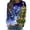 Light Blue, variant on Edvintorg Womens Pullover Sweatshirts Christmas Print Loose Long Sleeve Round Neck Casual Top Plus Size T-Shirt Christmas Gifts