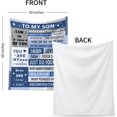 thumbnail image 4 of Gifts for Son Gifts from Mom Dad Adult Son Gift Ideas to My Son Blanket Inspirational Birthday Gifts for Son Christmas Stocking Stuffer Gift for Son Valentines Weeding Graduation Gifts for Son 50"×60", 4 of 6