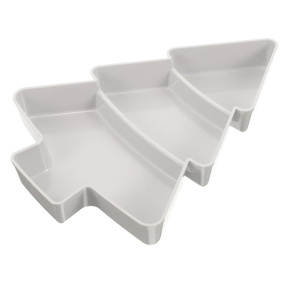 GOOHOCHY 1Set Grey Household Design Holiday Platter Suitable for Christmas Party Tabletop and Portable Serving
