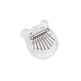thumbnail image 3 of Instrumento Kalimba transparente de cristal de Piano de pulgar de oso pequeño portátil 8 teclas Mini instrumento Musical de Piano de pulgar para Yuarrent EL012062-00, 3 of 5