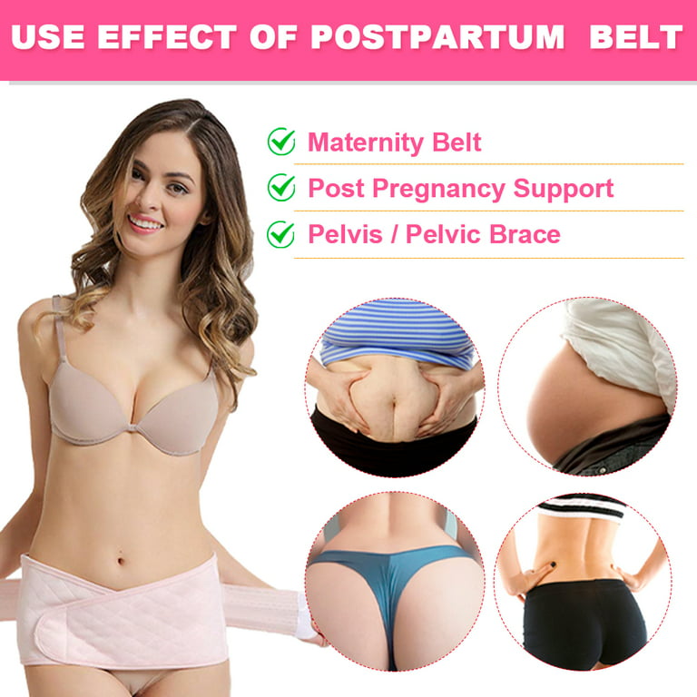 LNKOO 3 In 1 Postpartum Support Recovery Belly Waist Pelvis Belt Body, M L  XL Size Postpartum Support Band Belly Wrap Girdle 