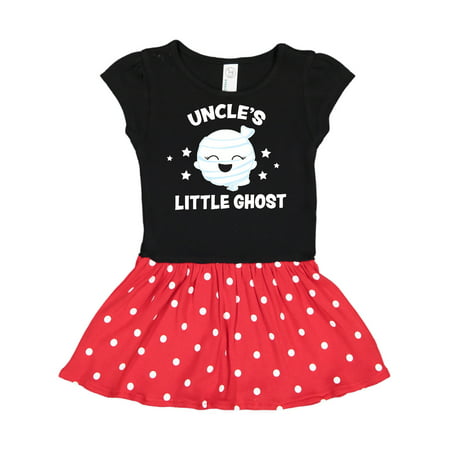 

Inktastic Cute Uncle s Little Ghost with Stars Gift Toddler Girl Dress