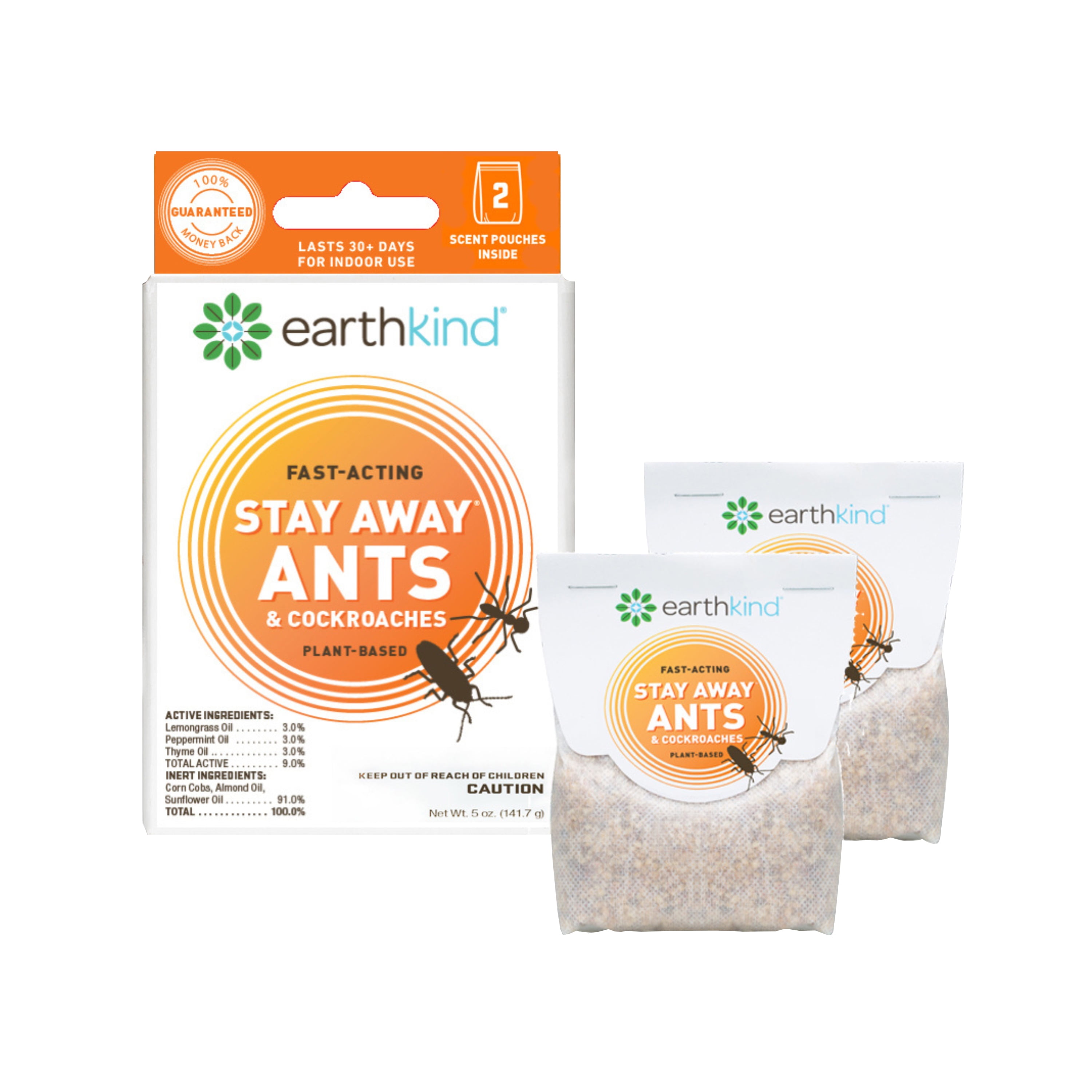 Earthkind Stay Away Ant & Roach Natural Repellent, Pest Repellent, 5 oz., 2-Pack