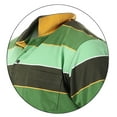 thumbnail image 4 of Gioberti Mens Wide Striped Polo Shirt - Contrasting Collar Short Sleeve Yarn Dye, 4 of 5