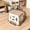 Orange & White Folding Stool, variant on Thickened Multi-Color Folding Plastic Stool, Collapsible Non-Slip Step Stool, Space-Saving Portable Seat for Game Room, Recreation Room, Home Kitchen And Camping