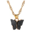 thumbnail image 3 of Jewelry VerPetridure Sweet Butterfly Necklace Acrylic Color Clavicle Chain Necklace, 3 of 6