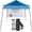 Blue, variant on NULIAM 6x6 ft Pop Up Canopy Tent, Outdoor Small Gazebo with Backpack, Patio Slant Leg with 1 Sidewall, Portable Easy Up (Blue)
