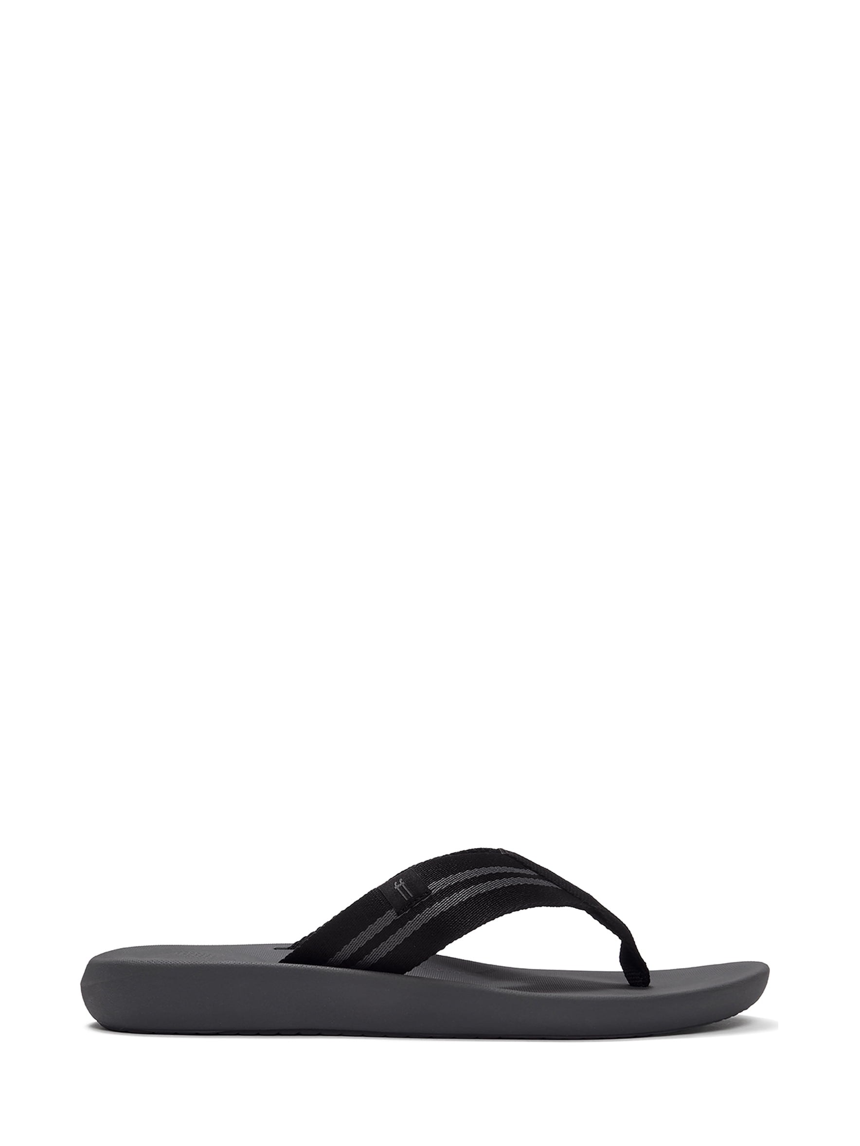 Fitflop Men's Iqushion Two-Stripe Webbing Flip-Flops