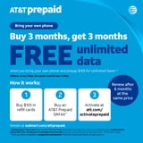 AT&T Prepaid® Combo Physical SIM & eSIM Kit - Walmart.com