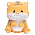 thumbnail image 1 of Children's piggy bank, cute tiger pattern, eco-friendly, smooth lines, hand-painted, bright and rich colors, 1 of 5