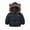 Black, variant on XinLfly Toddler Boy Winter Jacket Hooded Winter Coat Puffer Down Jacket Windproof Fleece Lined Navy, Size 2T-8