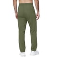 thumbnail image 5 of Men's Athletic Hiking Pants Lightweight Quick Dry Travel Fishing Joggers Running Workout Active Track Pants Dark Green XL, 5 of 6