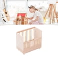 thumbnail image 1 of Cuna de Muñeca de Madera Cuna, 1: 12 Accesorios de Decoración Muebles de Muebles Muebles Cuna Simulada Cuna Linda Para Dormitorio, 1 of 7