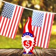 thumbnail image 4 of FYBTOFYBTO Wooden Gnome Independence Day Patriotic Table Ornament, Colorful Decorative Plaque Crafts 4th of July Letter Sign Blessed Table Centerpiece Living Room Decor Memorial Day DecorationFY-001, 4 of 5