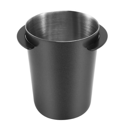 

Stainless Steel Dosing Cup Coffee Sniffing Mug Powder Feeder for Espresso Machine Portafilter Coffee Tamper(51mm Black)