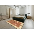 thumbnail image 4 of Ahgly Company Indoor Round Abstract Red Oriental Area Rugs, 7' Round, 4 of 6