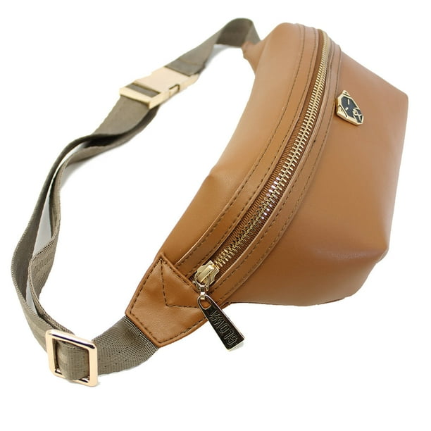 Cangurera De Piel Vegana De Nopal Marron GLOWA Cangurera Walmart