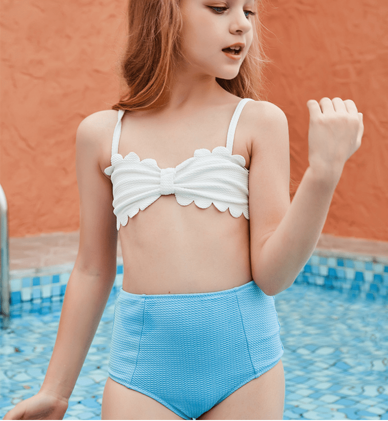 US Girls Tankini Swimsuits Rashguard Swimwear Floral Tops Bottoms Bathing Suits 