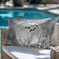 thumbnail image 4 of Throw Pillow Covers 12x20 Inch Set of 2 Full Moon Night Horror Halloween Decorative Pillow Covers Dead Tree Bat Cushion Cover Pillowcase for Sofa Couch Bed Home Decor, 4 of 9