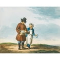 thumbnail image 3 of Karl Ivanovich Kollman 24x20 Black Modern Framed Museum Art Print Titled - Two Young Street Vendors, 3 of 5
