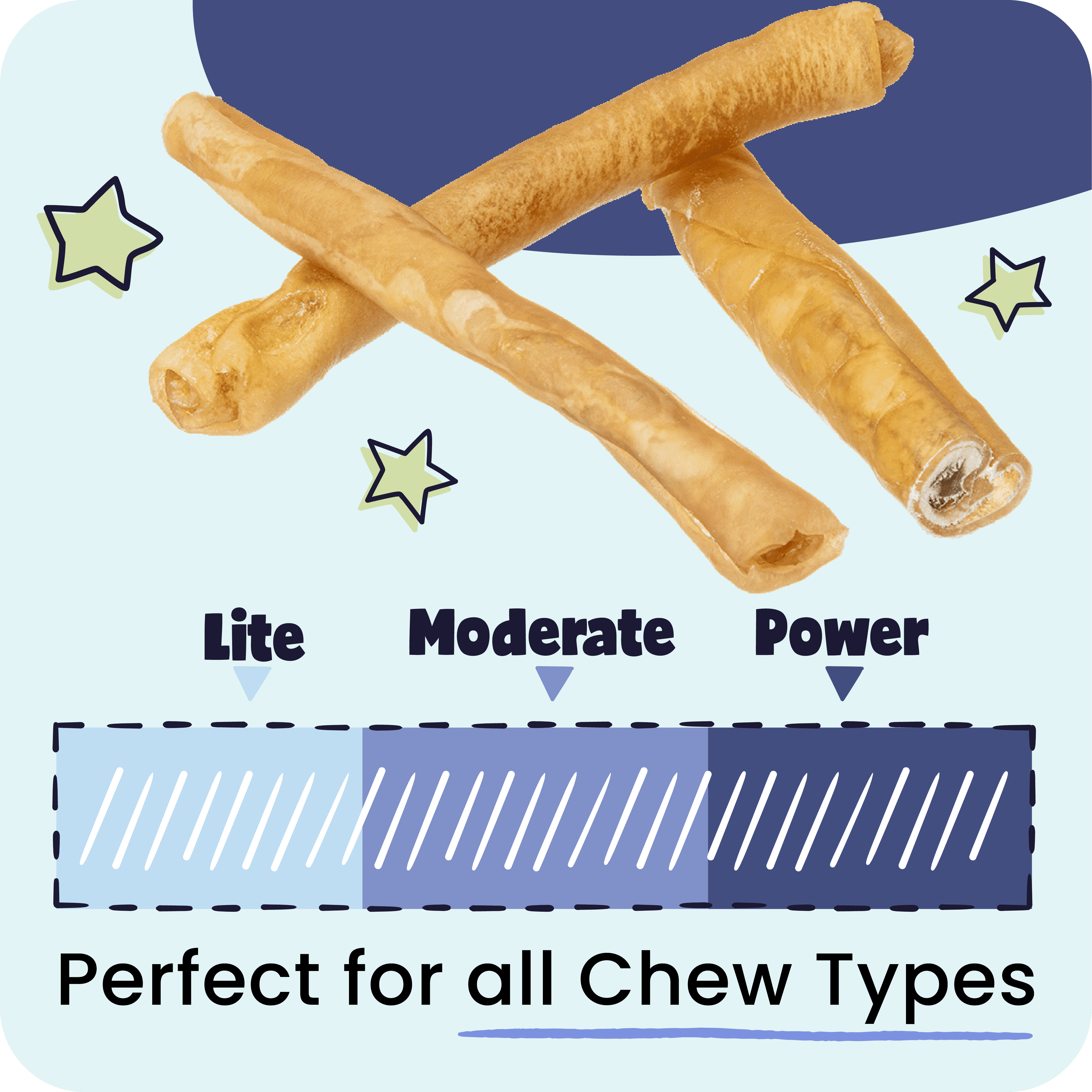 Pawstruck Natural Large 12" Beef Collagen Chew Sticks - 5 Count