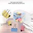 thumbnail image 4 of Clip De Archivo De Oficina 24 Unids Multi Color Organizador De Papel Abrazadera De Cola Larga De Metal Archivo Clip De Cola De Milano Office Supply32mm ANGGREK File Organizer Clip, 4 of 8