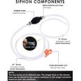 thumbnail image 3 of Siphon Hose Gasoline Siphon Pump Portable Widely Use Hand Fuel Pump Water Transfer Pump with PVC Hose, 3 of 7