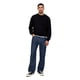 thumbnail image 1 of Jeans GAP para hombre, corte holgado, tejido vaquero ultrasuave, lavado oscuro, 33 x 32, 1 of 4
