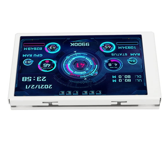 Computer Temp Monitor, 3.5in LCD Computer Temp Monitor, IPS Full View PC Temperature Display PC Case Screen with Your PC and Includes a Stepless Brightness Adjustment Feature For V