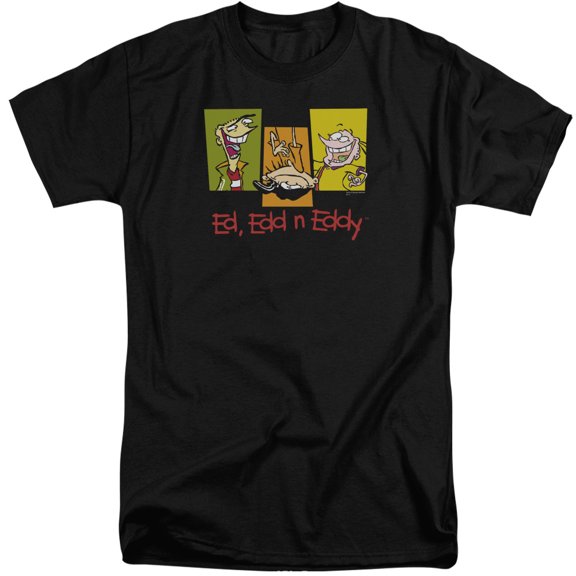 Ed Edd Eddy 3 Eds S/S Adult Tall Black