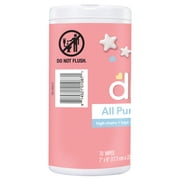(2 pack) Dreft All Purpose Baby Cleaning Wipes, 70 Count, Safe on Baby Essentials, Surface Clean