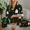 thumbnail image 6 of Uemuo Halloween Pattern Womens Pajama Sets,PJ Set for Women,Pajamas for Women Logo,Long Sleeve Pajama Set for Women,Soft Long Sleeve Top With Pants-Large, 6 of 9