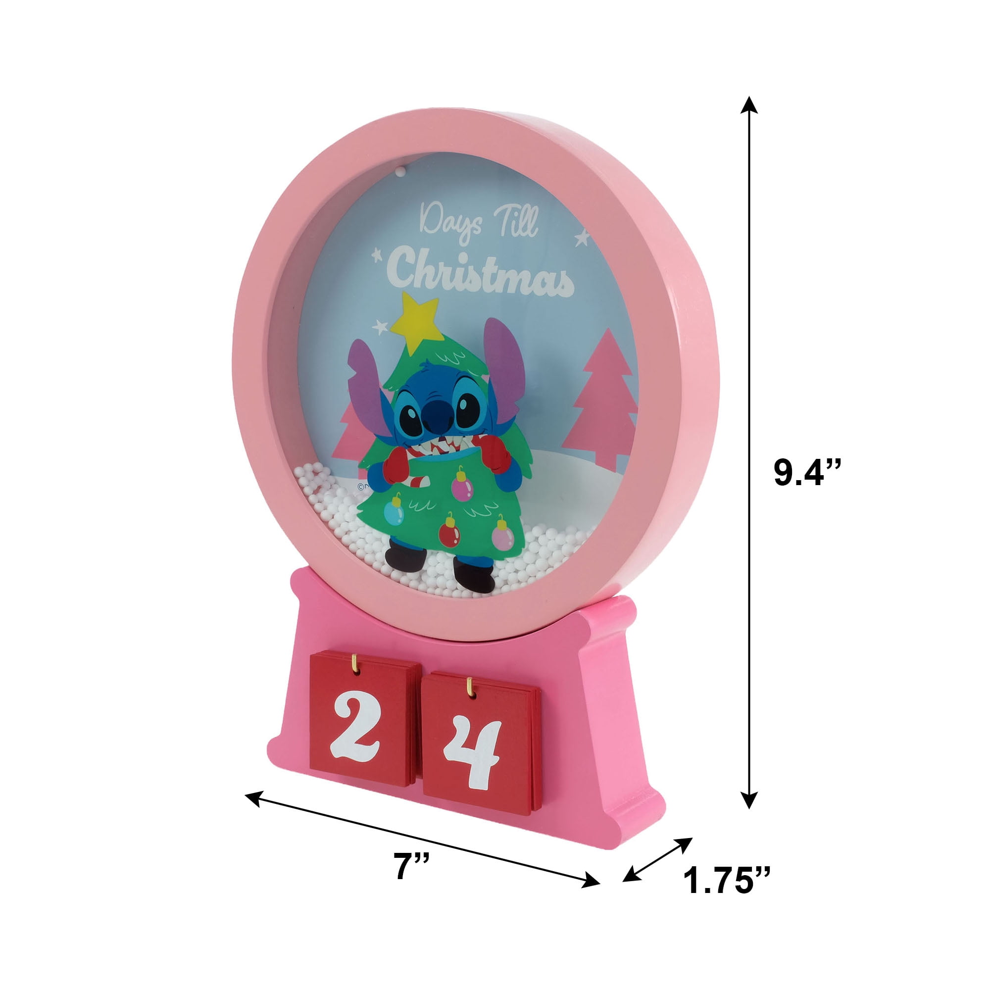 Stitch 9.45 inch Countdown Calendar – Days Till Christmas Holiday Display