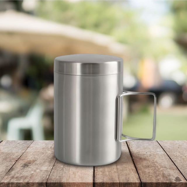 Olla portátil liviana Sharpla Tapa de acero inoxidable 200ml Taza de café