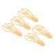 thumbnail image 1 of Clips de Papel, 100 Piezas Clips de Papel en Forma de Bombilla Proceso de Revestimiento de Prevención de Óxido Clips de Papel Metálicos Clips de Papel Pequeños Portátiles para, 1 of 7